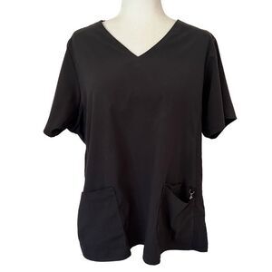 Vera Bradley Black Scrub Top. Size XL. Great Condition!!